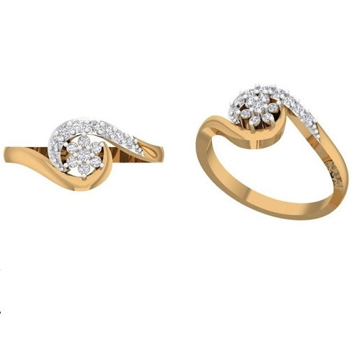 Valentina Crossover Diamond Engagement Ring