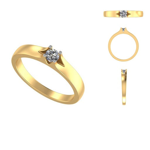 Gemma Simple Diamond Engagement Ring