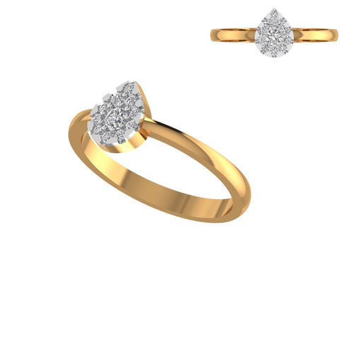 Luna Simple Diamond Engagement Ring
