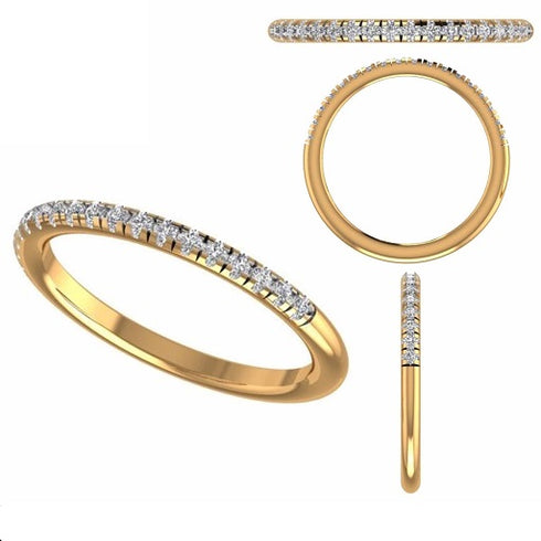 Carina Classic Diamond Half Eternity Ring