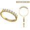 Pia Classic Diamond Half Eternity Ring