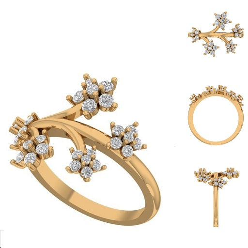 Cadenza Modern Diamond Ring