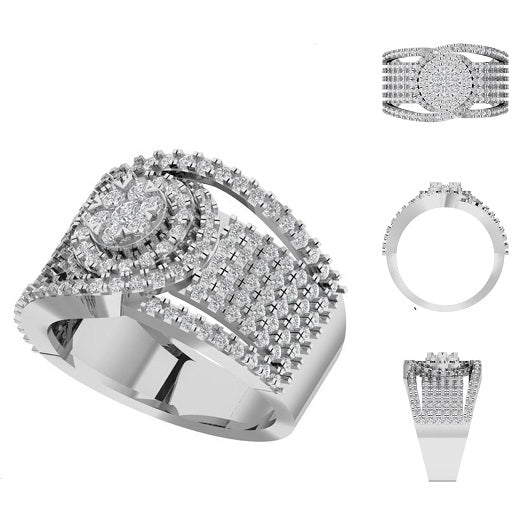 Flurina Diamond Engagement Ring