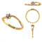 Giana Simple Twisted Diamond Engagement Ring