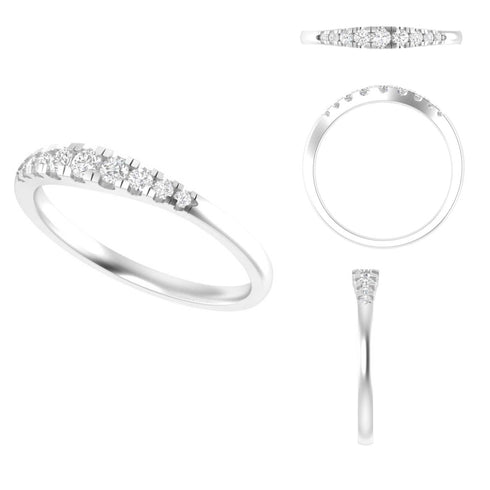Dorian Diamond Half Eternity Wedding Ring