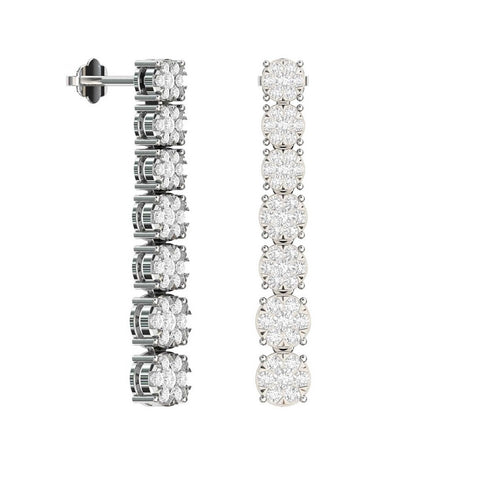 Katyusha Diamond Drop Earrings