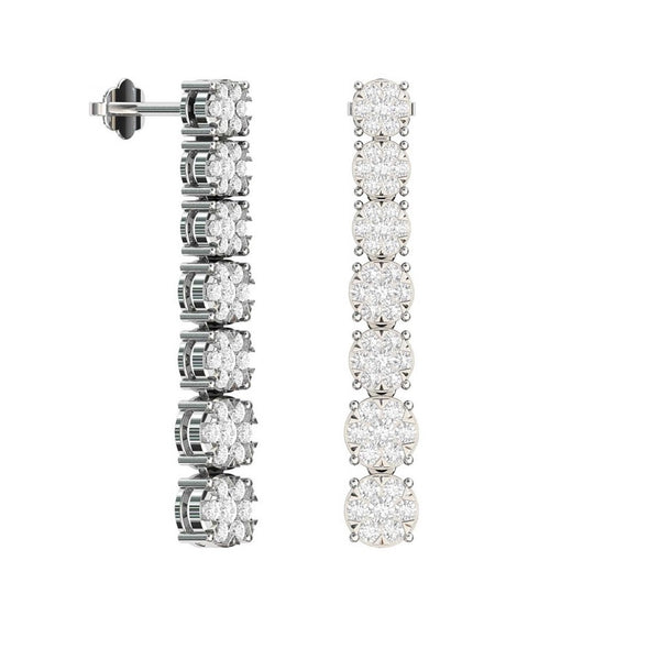 Katyusha Diamond Drop Earrings