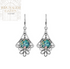 Floral Roman Glass Earrings