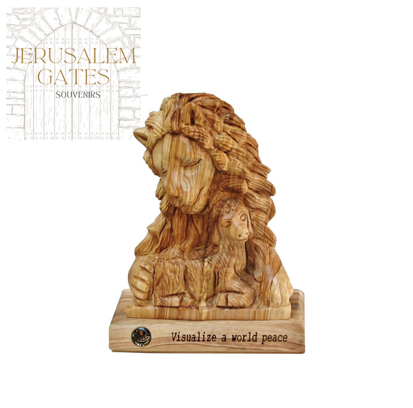 The Lion &The Lamb Olive Wood (Small)