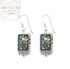 Rectangle Roman Glass Royal Earrings
