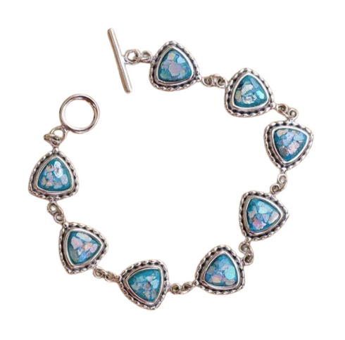 Triangle Roman Glass Bracelet