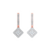 Isla Dangling Square Diamond Earrings