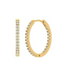 Arabella Classic Inside Out Hoop Diamond Earrings