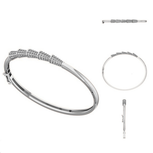 Prisha Diamond Bangle Bracelet