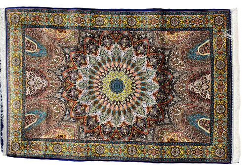 Bahram Fine Persian Silk Carpet