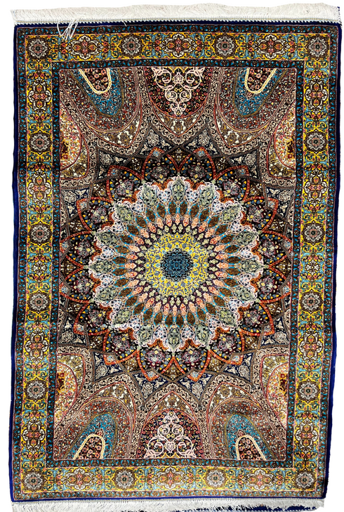 Bahram Fine Persian Silk Carpet