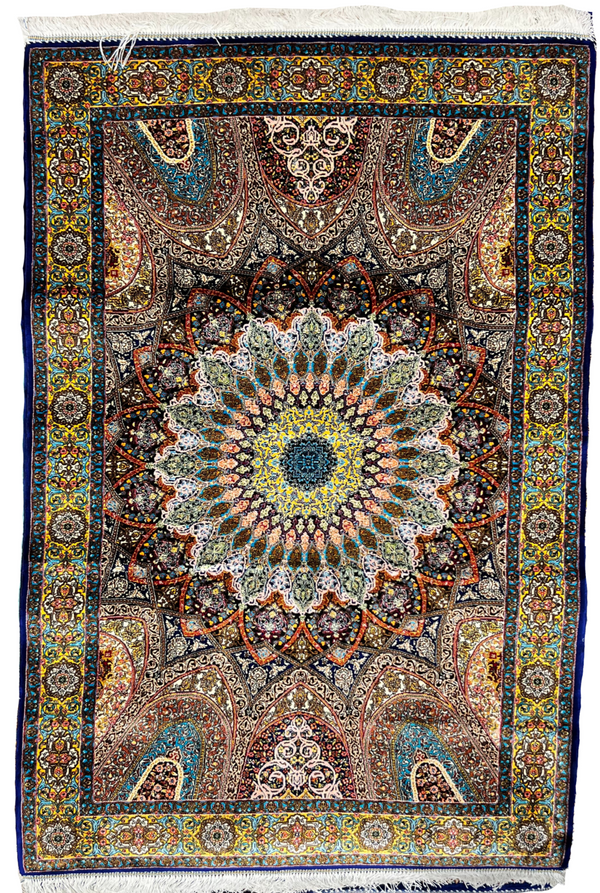 Bahram Fine Persian Silk Carpet