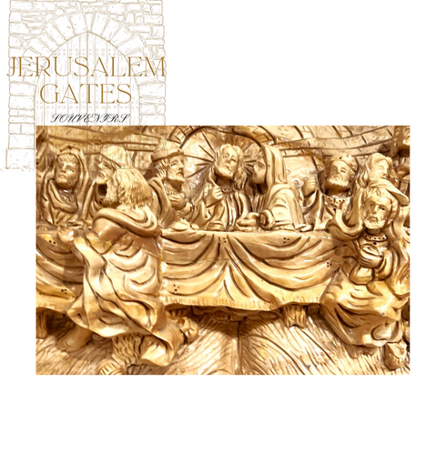 Olive Wood Last Supper Wall Plaque