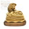 The Lion & The Lamp Olive Wood Statue