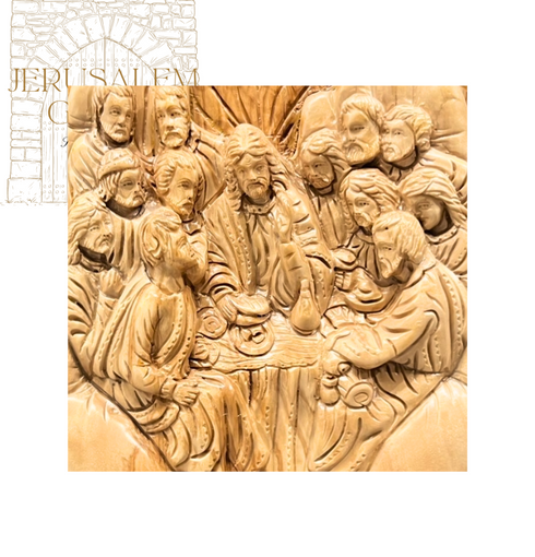 Olive Wood Last Supper Wall Plaque