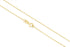 14k Yellow Gold 1.00mm Anchor Chain Necklace