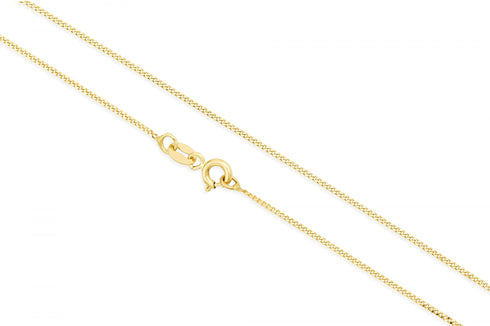 14k Yellow Gold 1.00mm Gourmet Chain Necklace