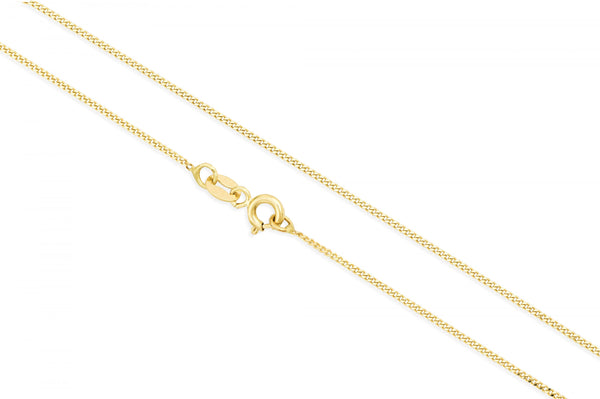 14k Yellow Gold 1.00mm Gourmet Chain Necklace