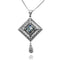 Diamond Shape Roman Glass Pendant
