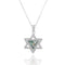 Star of David Roman Glass Pendant