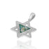 Star of David Roman Glass Pendant
