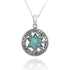 Star of David Roman Glass Pendant