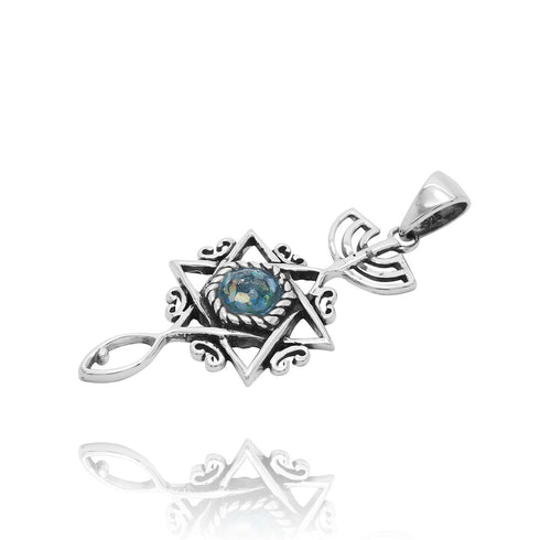 Grafted In Roman Glass Pendant