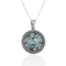 Star of David Roman Glass Pendant