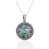 Star of David Roman Glass Pendant