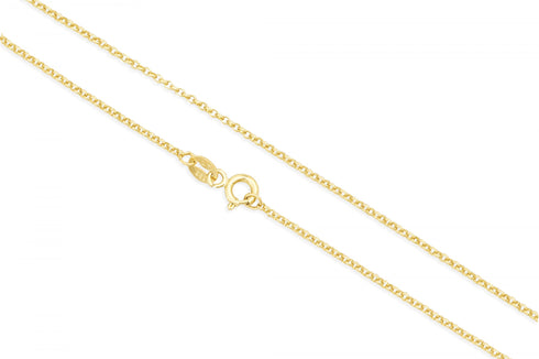 14k Yellow Gold 1.00mm Rollo Chain Necklace