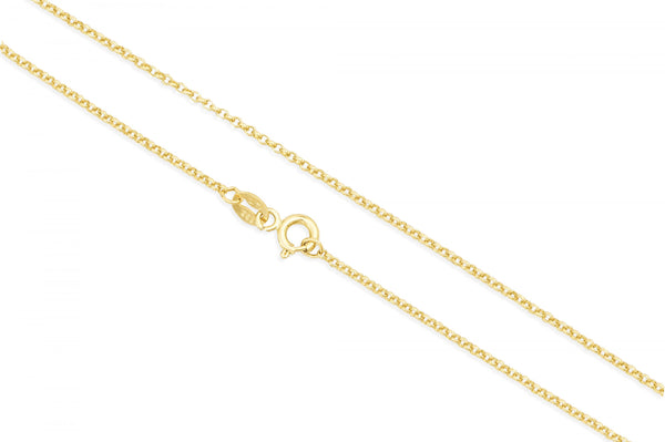 14k Yellow Gold 1.00mm Rollo Chain Necklace