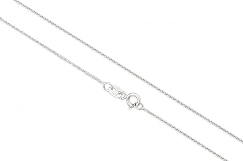14k Yellow Gold 8mm Spiga (Wheat) Chain Necklace
