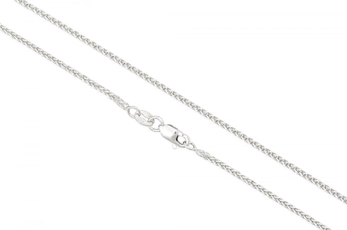 14k Yellow Gold 1.5mm Spiga (Wheat) Chain Necklace