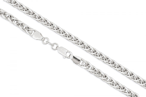 14k Yellow Gold 6mm Spiga Chain Necklace